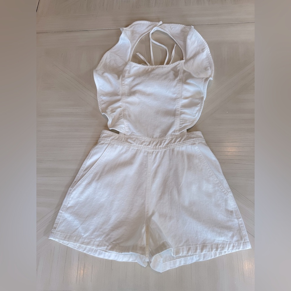 DO+BE White Ruffle Jumpsuit - Picture 9 of 16